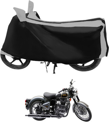 Euro Care Waterproof Two Wheeler Cover for Royal Enfield(Classic 500, Silver)