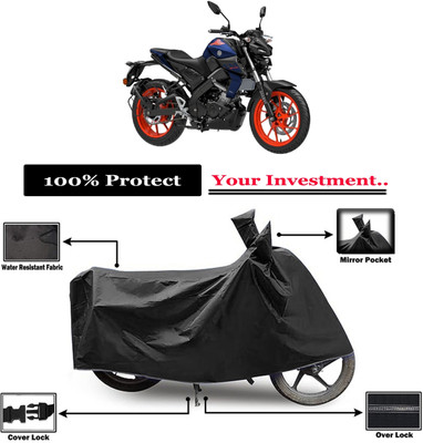 Amexride Two Wheeler Cover for Yamaha(MT-15, Black)