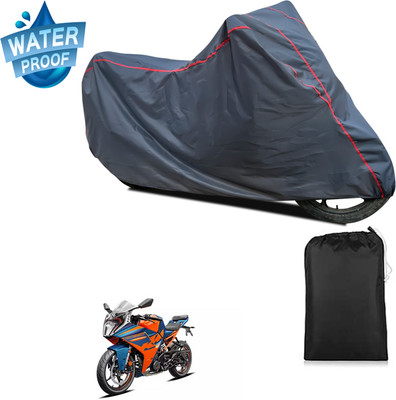 GOSHIV-car and bike accessories Waterproof Two Wheeler Cover for KTM(RC 390 BS6, Grey)
