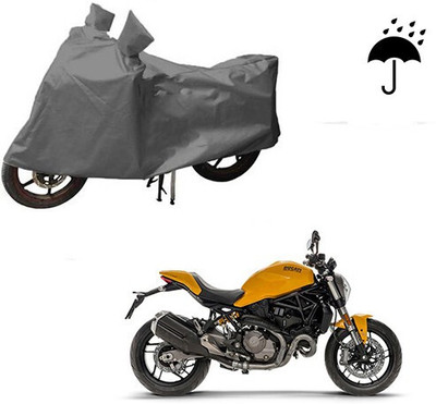 DeepShakshi AUTOMOTIVE Waterproof Two Wheeler Cover for Ducati(Monster 821, Grey)