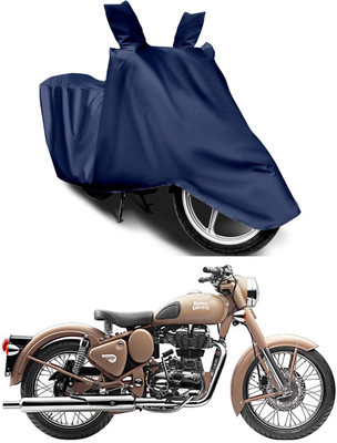 Furious3D Two Wheeler Cover for Royal Enfield(Classic Desert Storm, Blue)