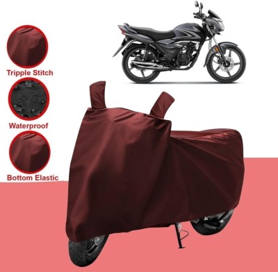 HWSXQAE Two Wheeler Cover for Honda(CB Shine SP, Maroon)