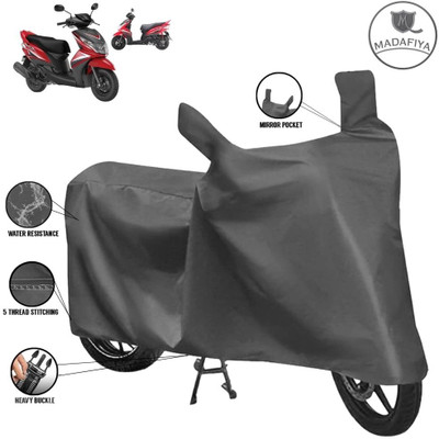 MADAFIYA Waterproof Two Wheeler Cover for Yamaha(Ray Z, Grey)