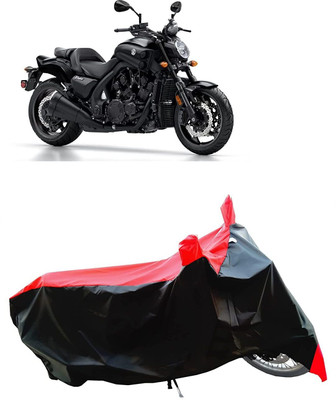 DeepShakshi AUTOMOTIVE Two Wheeler Cover for Yamaha(VMAX, Red, Black)