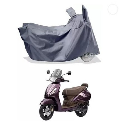 JVBRANGI Two Wheeler Cover for TVS(Jupiter, Grey)