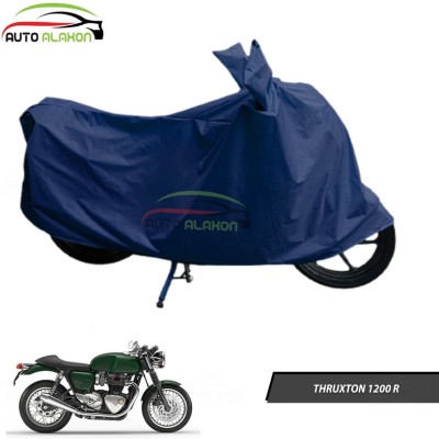 AUTO ALAXON Waterproof Two Wheeler Cover for Triumph(Thruxton 1200 R, Blue)