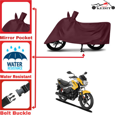 KEDIT Two Wheeler Cover for Hero(Passion Pro i3S, Maroon)
