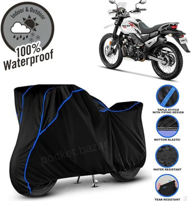 pocket bazar Waterproof Two Wheeler Cover for Hero(Xpulse 200T, Black)