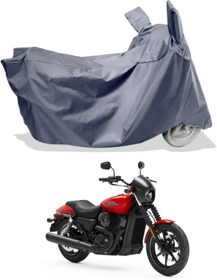 Amexride Two Wheeler Cover for Harley Davidson(Street 750, Grey)