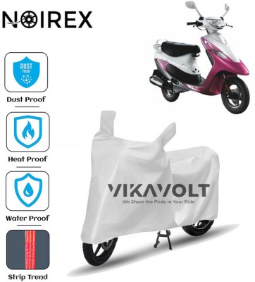 NOIREX Waterproof Two Wheeler Cover for TVS(Scooty Pep+, Silver)