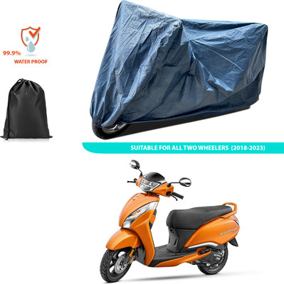 CODOKI Waterproof Two Wheeler Cover for TVS(Jupiter 125, Blue)