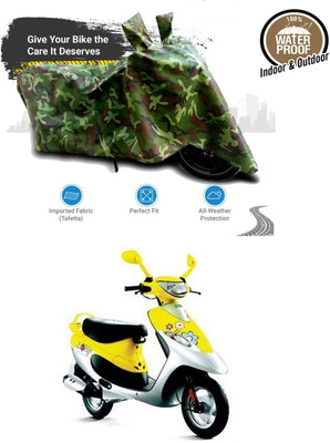 Furious3D Waterproof Two Wheeler Cover for TVS(Scooty Pep Plus, Multicolor)