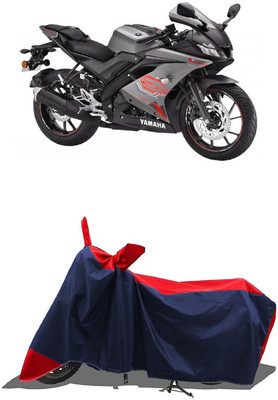 SUGASHRI Waterproof Two Wheeler Cover for Yamaha(YZF-R15 V3 New BS6, Red, Blue)