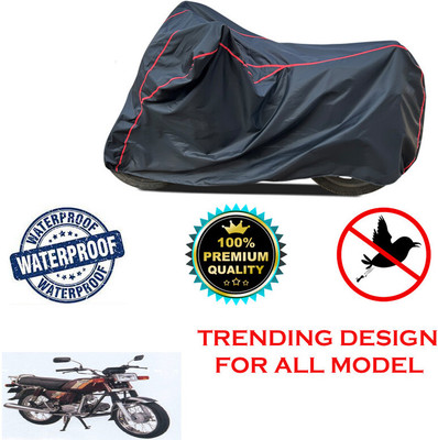 THE REAL ARV Waterproof Two Wheeler Cover for Honda(CD 100 SS, Black)