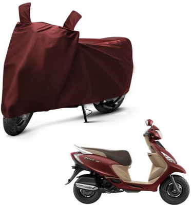 sowelar Waterproof Two Wheeler Cover for TVS(Zest 110 BS6, Maroon)