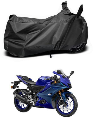 DeepShakshi AUTOMOTIVE Two Wheeler Cover for Yamaha(YZF R15 V3 Moto GP Edition BS6, Black)