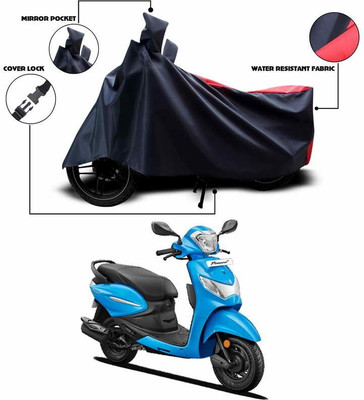 DeepShakshi AUTOMOTIVE Waterproof Two Wheeler Cover for Hero(Pleasure+ 110, Red)
