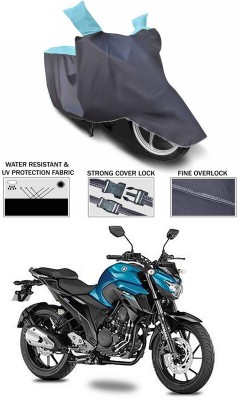 Genipap Two Wheeler Cover for Yamaha(FZ 25, Blue, Grey)