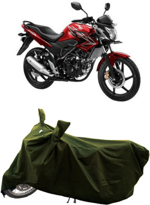 GROFATIK Two Wheeler Cover for Honda(CB Trigger, Green)