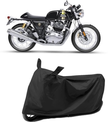 KEDIT Two Wheeler Cover for Royal Enfield(Continental GT 650, Black)