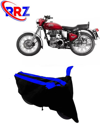 RRZ Waterproof Two Wheeler Cover for Royal Enfield(Electra, Black, Blue)