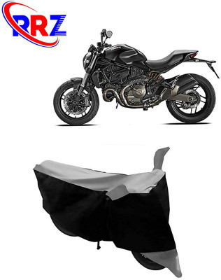 RRZ Waterproof Two Wheeler Cover for Ducati(Monster 82, Black, Grey)