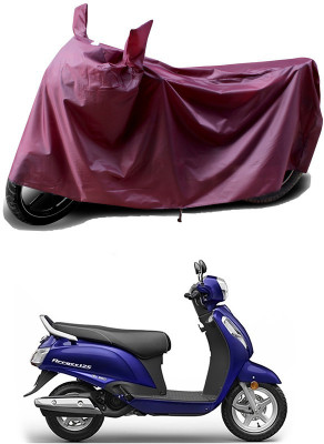 THE REAL ARV Waterproof Two Wheeler Cover for Suzuki(Access 125, Maroon)