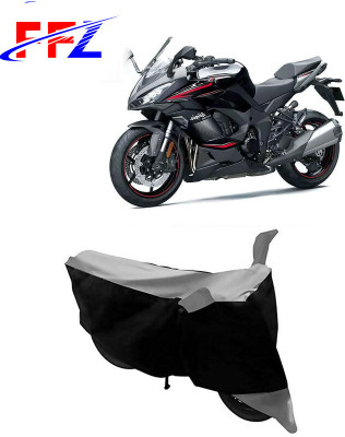 FFZ Waterproof Two Wheeler Cover for Kawasaki(Ninja 1000, Black, Grey)