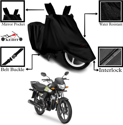 KEDIT Two Wheeler Cover for Honda(CD 110 Dream, Black)