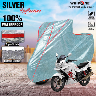 Whipone Waterproof Two Wheeler Cover for Hero(Karizma ZMR, Silver)