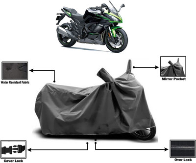 Amexride Two Wheeler Cover for Kawasaki(Ninja 1000, Grey)