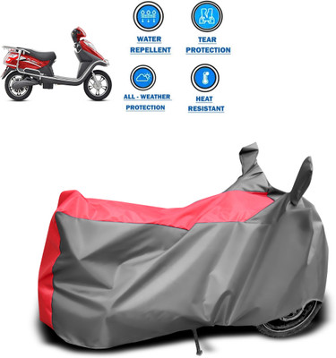 DeepShakshi AUTOMOTIVE Two Wheeler Cover for Hero(Electric Flash, Red, Grey)
