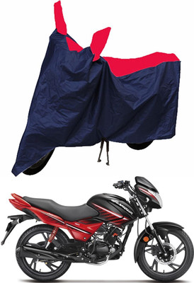Mdstar Waterproof Two Wheeler Cover for Hero(Glamour, Red, Blue)