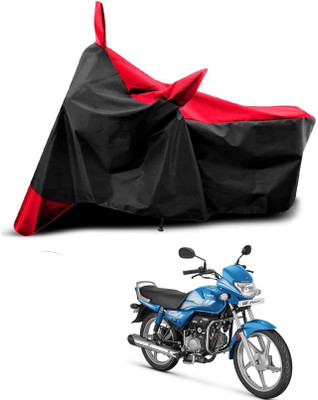 KEDIT Two Wheeler Cover for Hero(HF Deluxe, Red, Black)