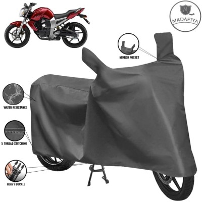 MADAFIYA Waterproof Two Wheeler Cover for Yamaha(FZ16, Grey)