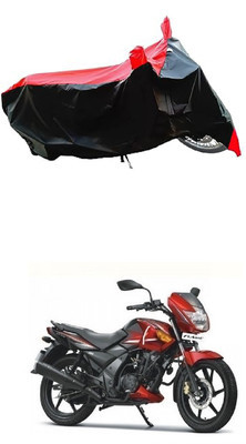 VESMEI Two Wheeler Cover for TVS(Flame DS 125, Red)