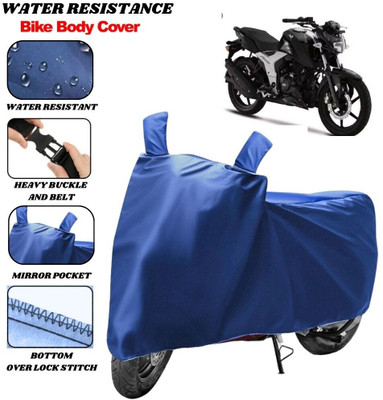 SRP PRODUCT Waterproof Two Wheeler Cover for TVS(Apache RTR 160, Blue)