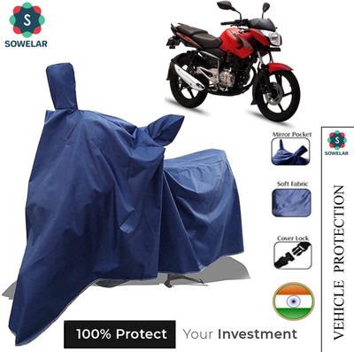sowelar Waterproof Two Wheeler Cover for Bajaj(Pulsar 135 LS DTS-i, Blue)