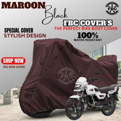 FBC Waterproof Two Wheeler Cover for TVS(Radeon, Maroon)