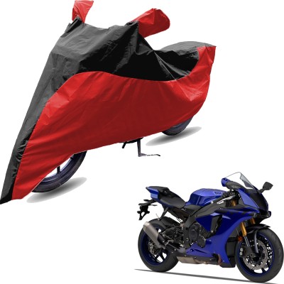 RiderShine Two Wheeler Cover for Yamaha(YZF R1, Red, Black)