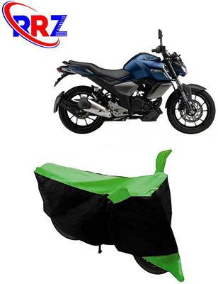 RRZ Waterproof Two Wheeler Cover for Yamaha(FZ-S FI, Black, Green)