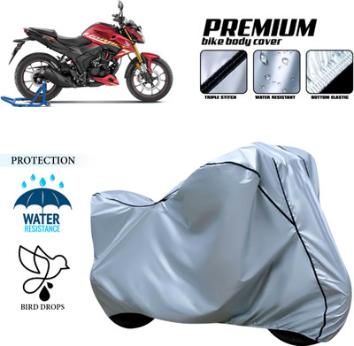 PAGORA Waterproof Two Wheeler Cover for Honda(Hornet 2.0, Silver)