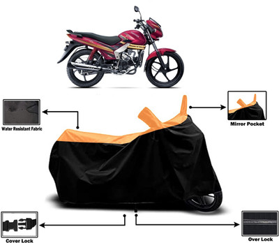 Amexride Two Wheeler Cover for Mahindra(Centuro Rockstar, Orange)