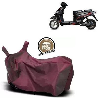 OliverX Waterproof Two Wheeler Cover for Hero(Electric NYX e5 BS6, Maroon)