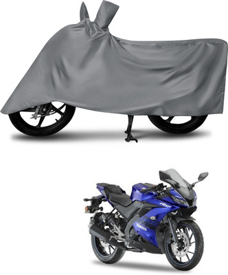 DeepShakshi AUTOMOTIVE Waterproof Two Wheeler Cover for Yamaha(YZF R15 V3, Grey)