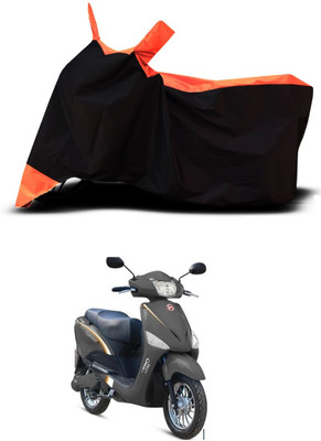 VESMEI Two Wheeler Cover for Hero(Electric Optima Li BS6, Orange)