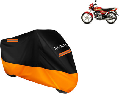 Juvdoxj Waterproof Two Wheeler Cover for Hero(HF Deluxe, Orange)