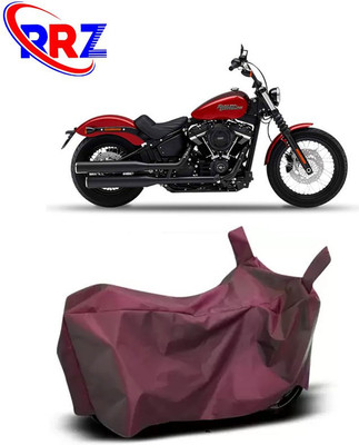 RRZ Waterproof Two Wheeler Cover for Harley Davidson(Street Bob, Maroon)