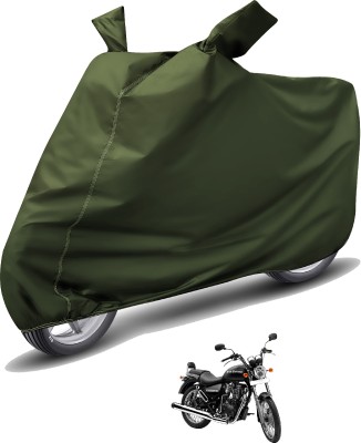 Caronix Waterproof Two Wheeler Cover for Royal Enfield(Thunderbird 350, Green)