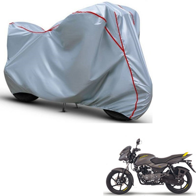 Car Life Waterproof Two Wheeler Cover for Bajaj(Pulsar 150, Silver, Red)